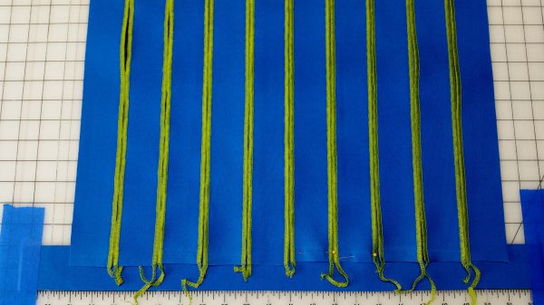 Flange Pillow Tutorial-10 vertical strips