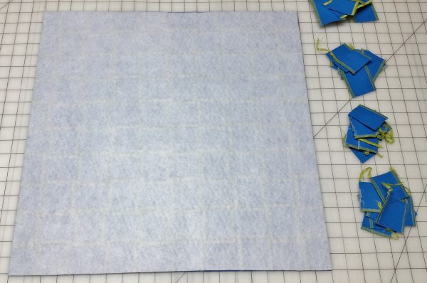 Flange Pillow Tutorial-trimming the weave