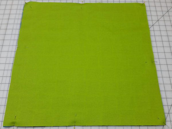 Flange Pillow Tutorial-Stitch lining right sides together