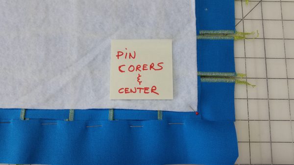 Flange Pillow Tutorial-pin corners