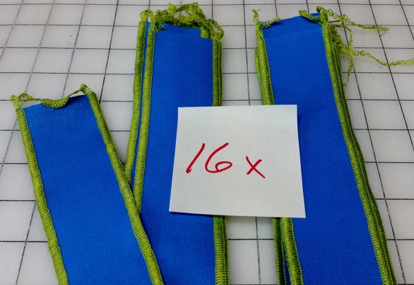 Flange Pillow Tutorial-16 strips