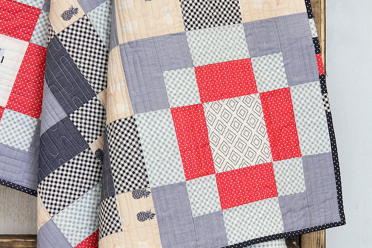 Checkered Streets Baby Quilt