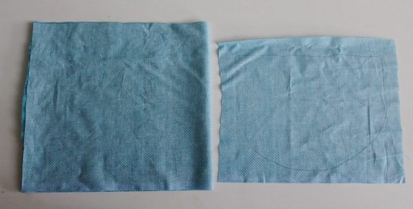 Step two: measure and cut the fabric for the inside of the basket