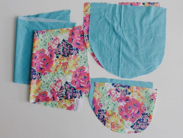 step four: repeat steps 1-3 for the other fabric