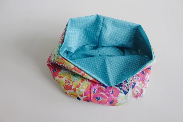 step eight: place lining inside outside