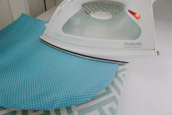 step eleven: iron the flap