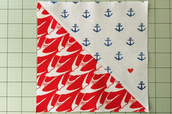 Sea Bird Quilt step 5: trim