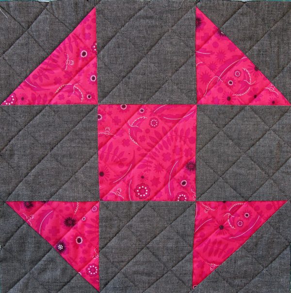Shoofly Block Tutorial - quilted block