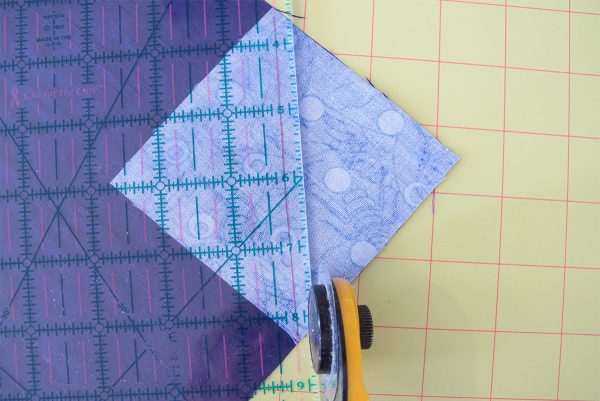 trim excess fabric