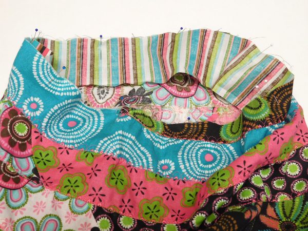 Spiral strip skirt tutorial