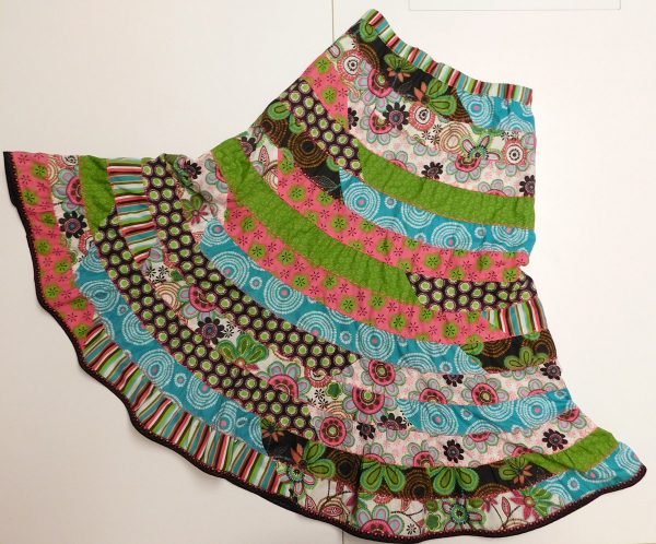 Spiral strip skirt tutorial