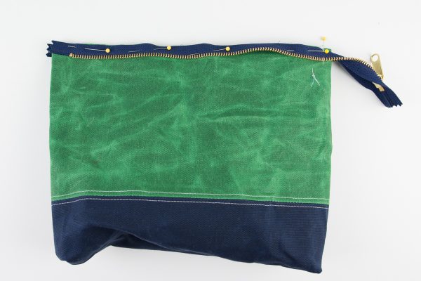 DIY Monogrammed Waxed Canvas Travel bag- a great DIY idea for a gift for a guy.. would be a fun Father's Day Gift!