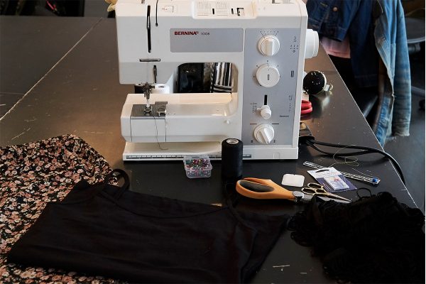 B 1008 and embellishing with fringe - materials