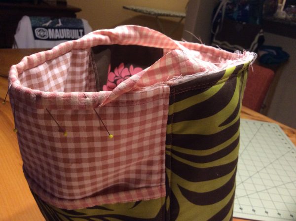 tidy and tight top edge binding