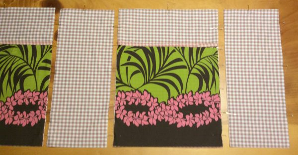 Cross-body Bag Tutorial- Line up the lining pieces