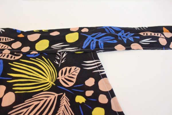 step 26: Start sewing your waistband and skirt together