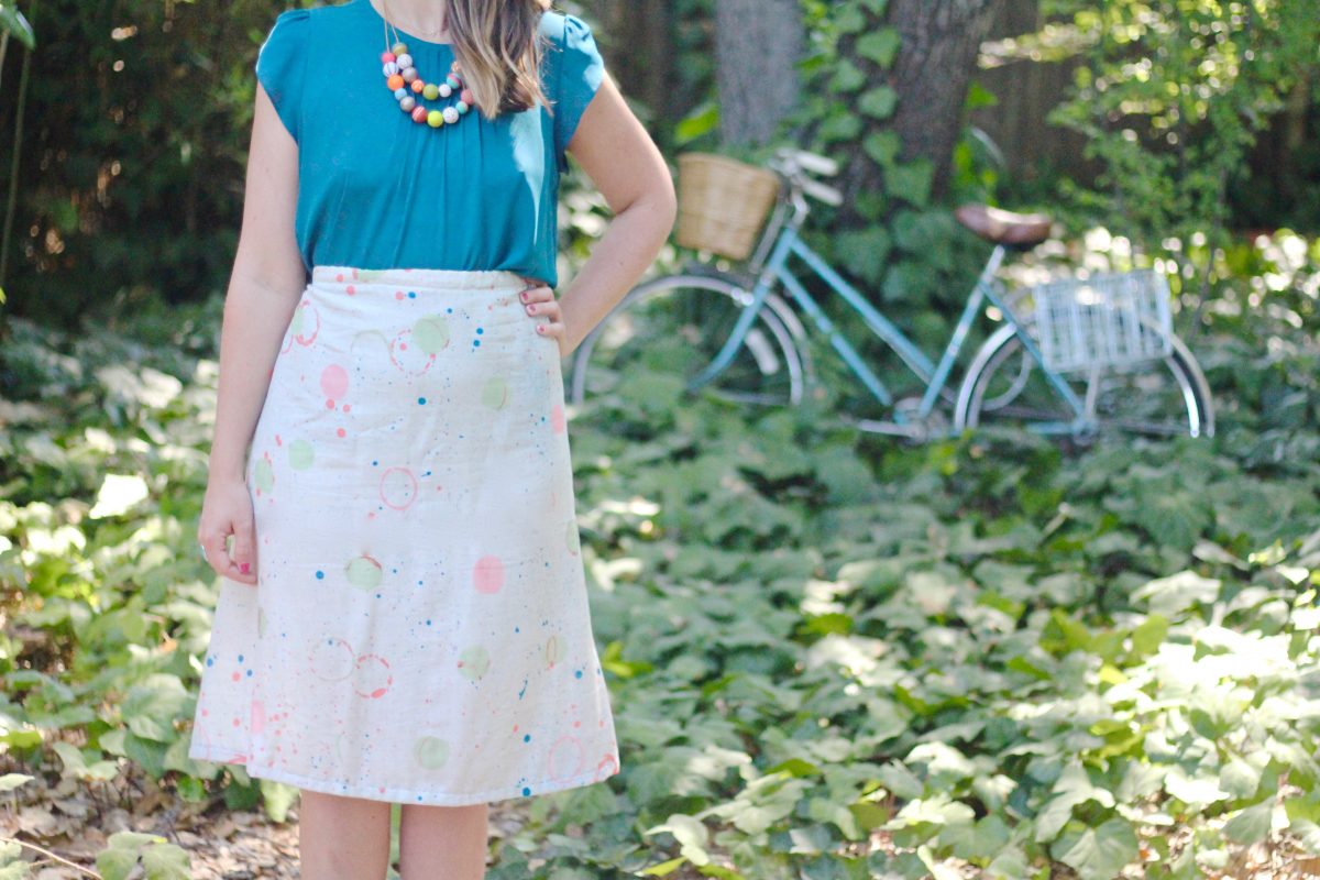 A-line skirt tutorial We All Sew