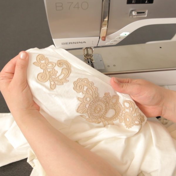 Lace Applique Tutorial-all done