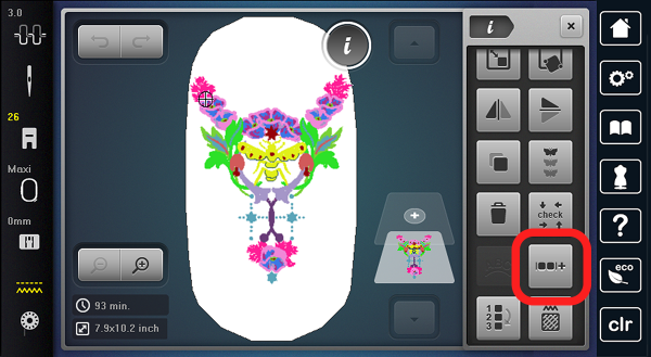 Customize Embroidery: 2 ungroup