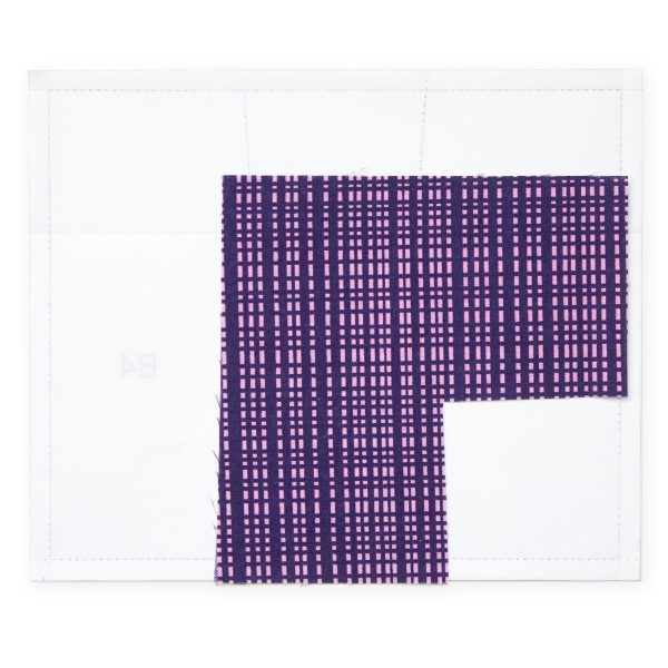 Get Happy Quilt Step One: Glue baste paper