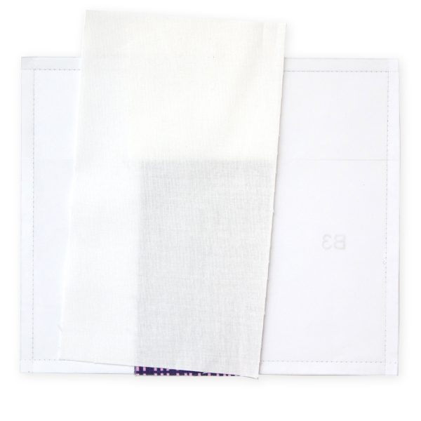 Get Happy Quilt Step Eleven: Lay fabric piece B3 along the just trimmed line