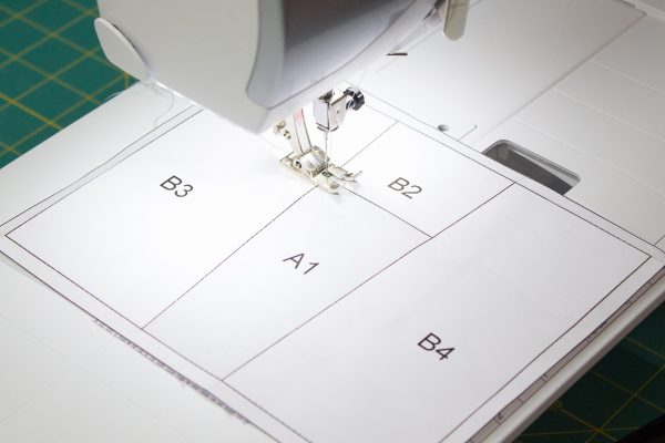 Get Happy Quilt Step Six: Sew along the line