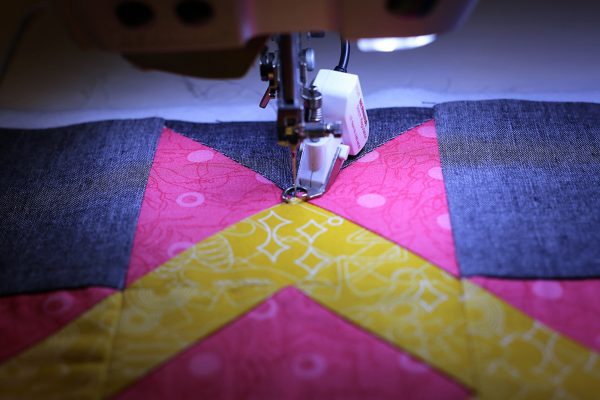 Stitching a gentle wavy line