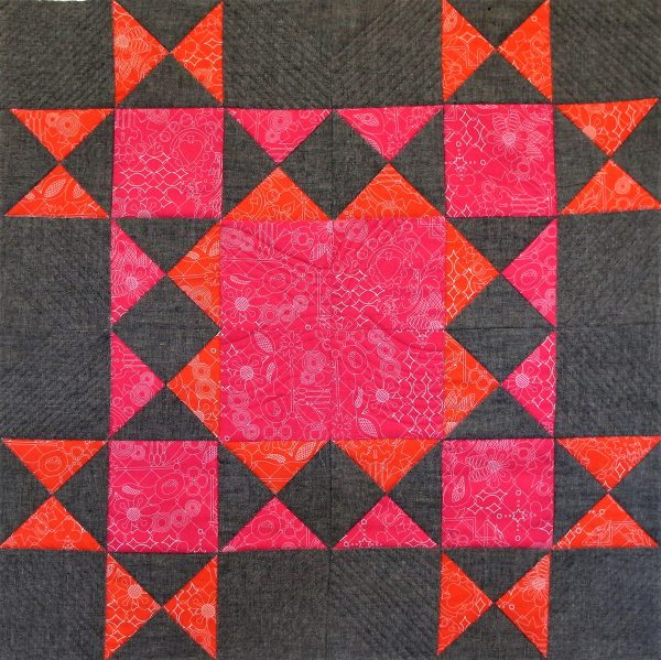 Finished Ohio Star Variation Quilt Block