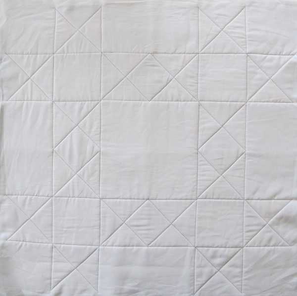 you can see where it has been quilted in the ditch