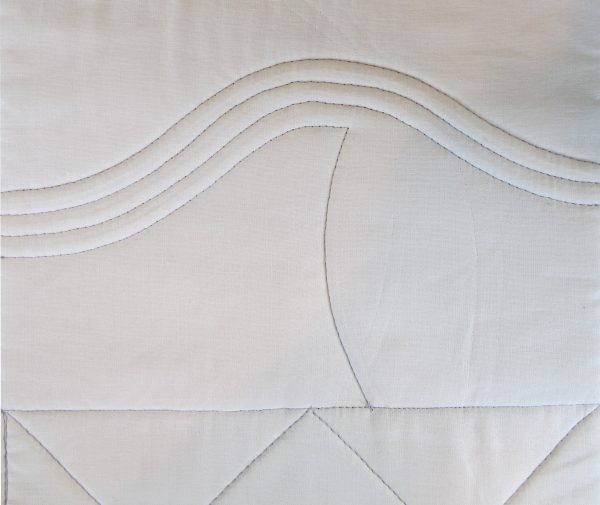 change direction half way through the next stitching line to add interest