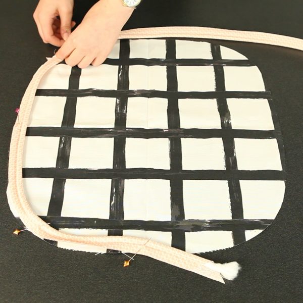 Upholstery 101 Tuffet pin piping