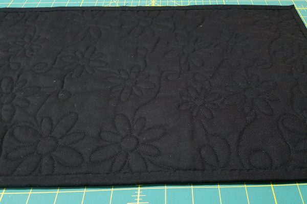 Maple Star Tablet Holder tutorial - Back of Quilt