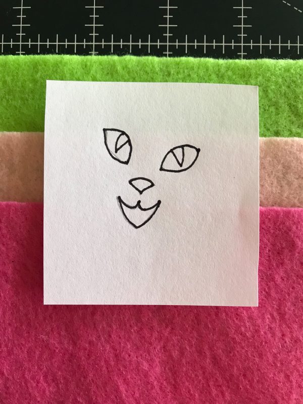 Halloween Treat Bag Tutorial-face pattern