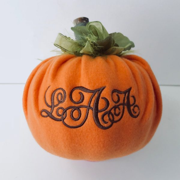 Monogrammed pumpkin tutorial