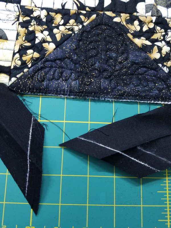 Grecian Square Wall Hanging tutorial - Mark half inch