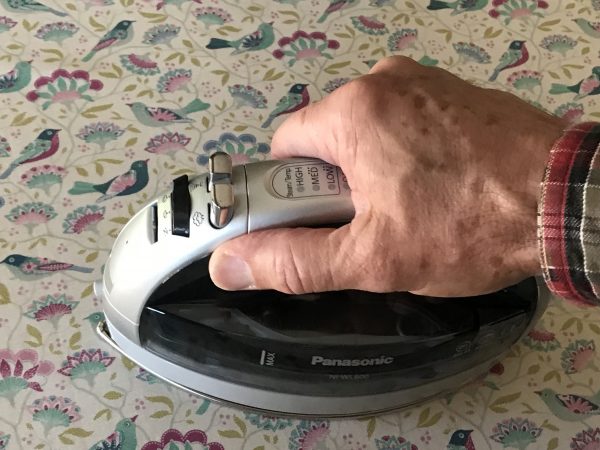 iron it dry