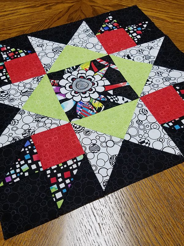 Union square framed quilt block