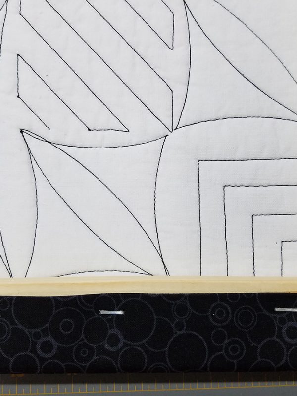 Union square framed quilt block