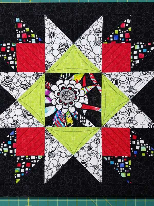 Union square framed quilt block