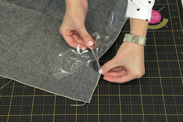 Sparkle rolled hem napkin tutorial