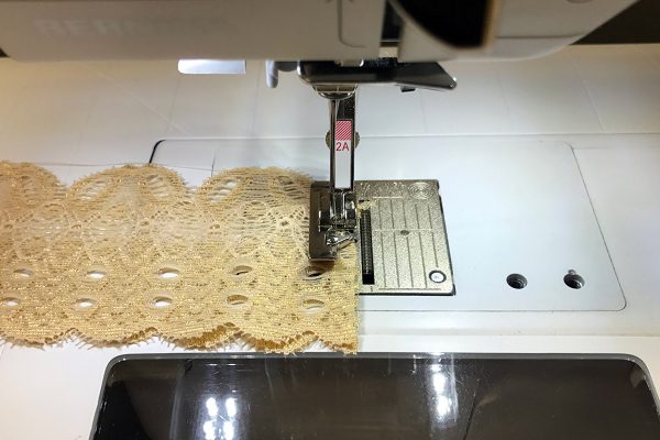 Adding lace to a t-shirt