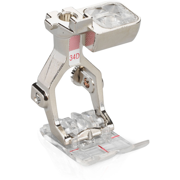 BERNINA Reverse pattern foot with clear sole #34D
