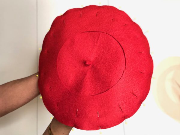 How to sew a wool felt beret tutorial