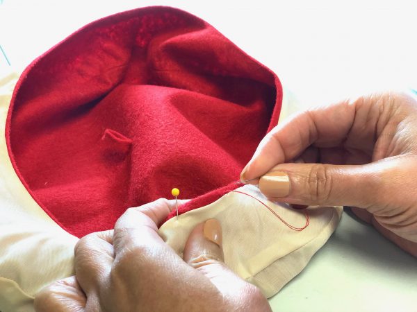How to sew a wool felt beret tutorial