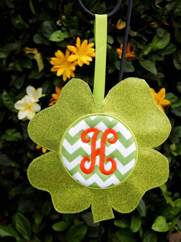 BONUS - What else can you do with the Shamrock Door Hanger In the Hoop: garden decoration
