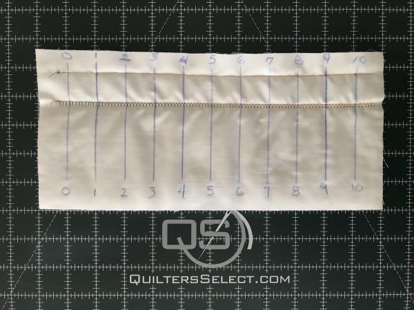 Tension Testing Tutorial - stitch sample