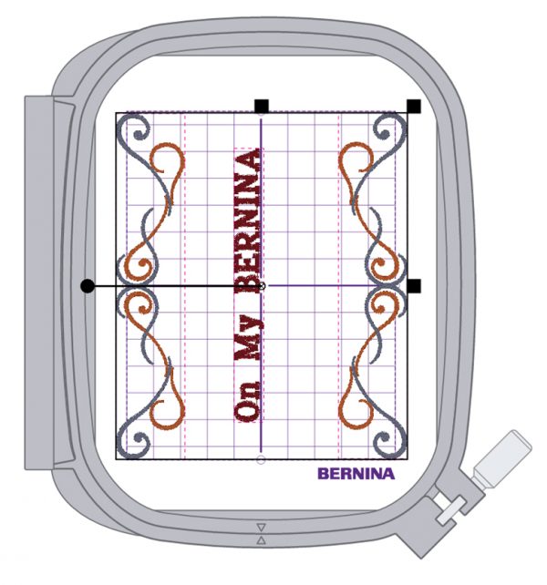 Embroidered Label - 25 line rotated
