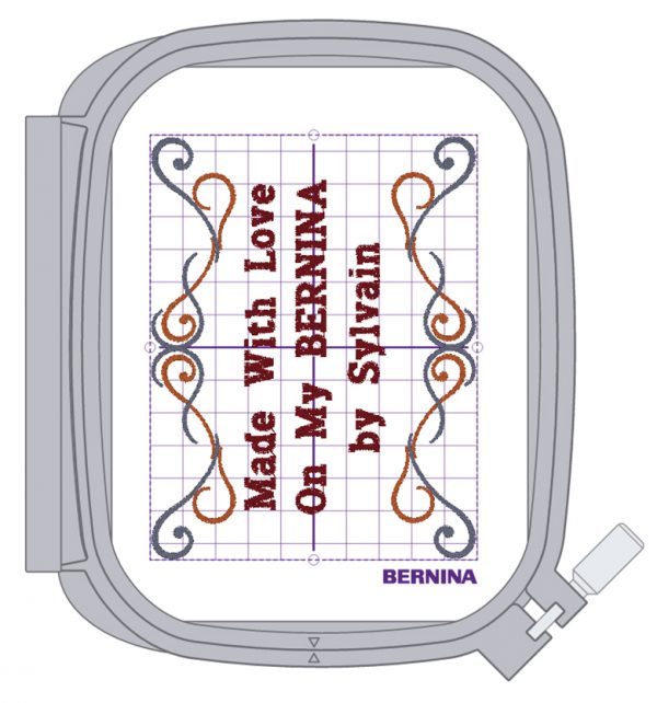 Embroidered Label - three lines
