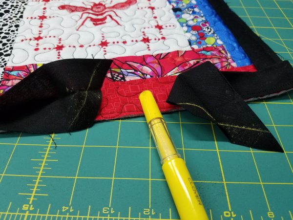 Quilted Tray - marking 