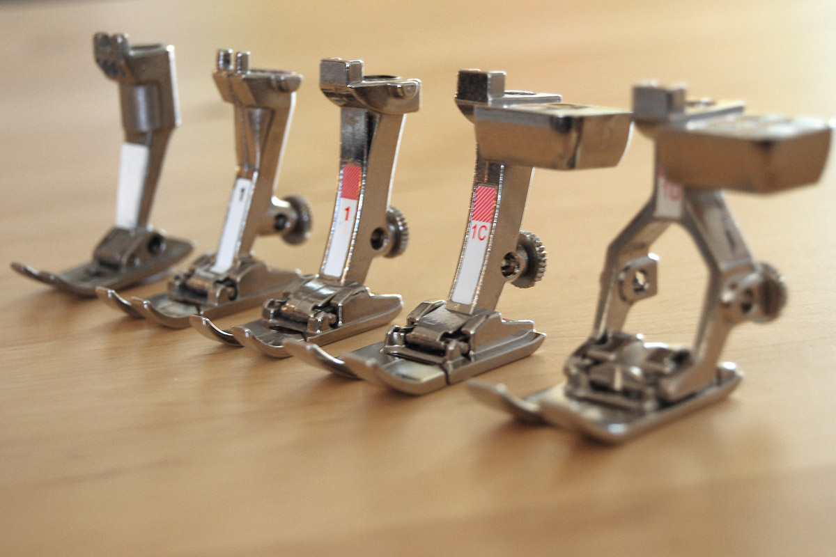 BERNINA feet old and new